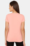 Rosaline Chromaticity Knit Cotton Top - Burnt Coral — thumbnail 3